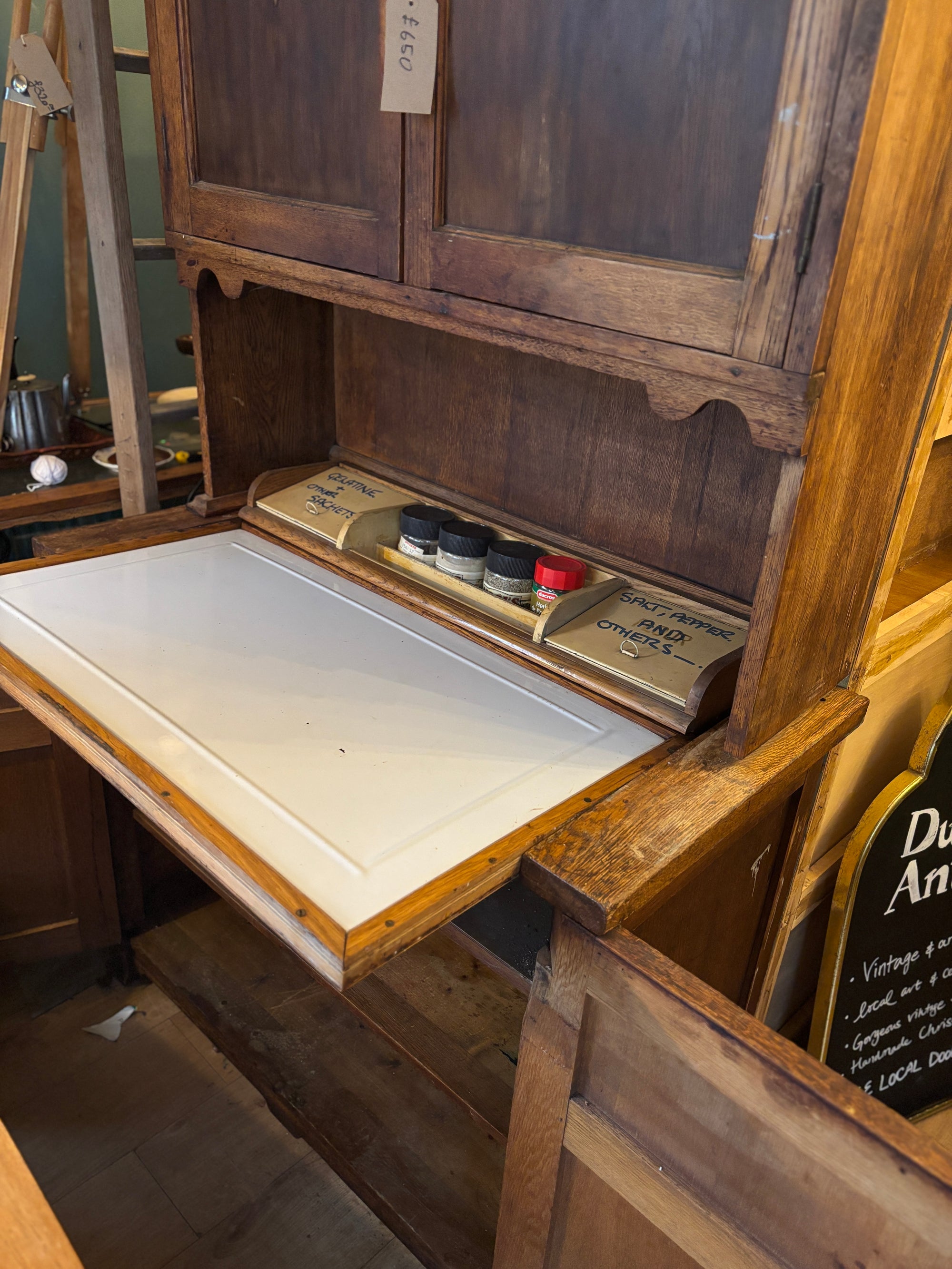 Victorian pine kitchen cupboard
