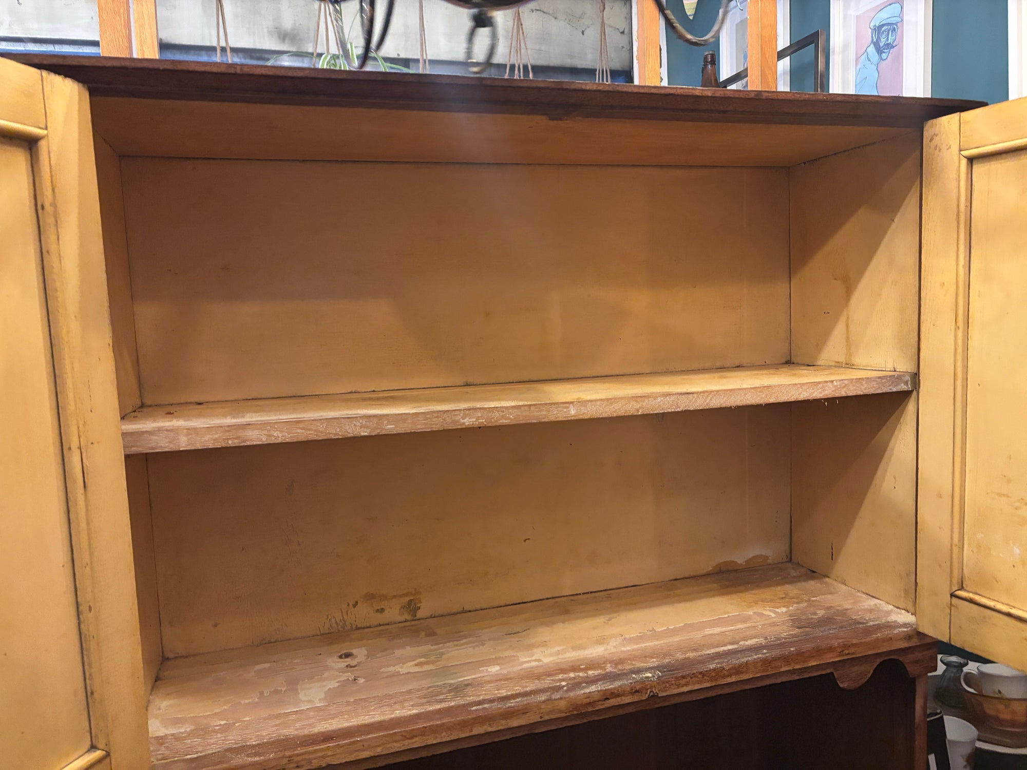 Victorian pine kitchen cupboard